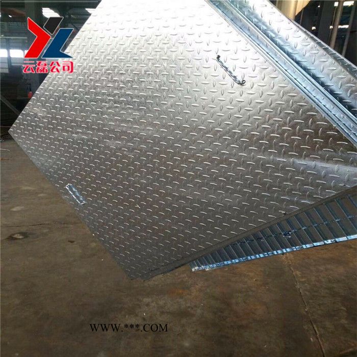花纹镀锌钢格栅盖板 云磊 鼓风机房镀锌钢盖板 室内镀锌走人花纹钢盖板图4