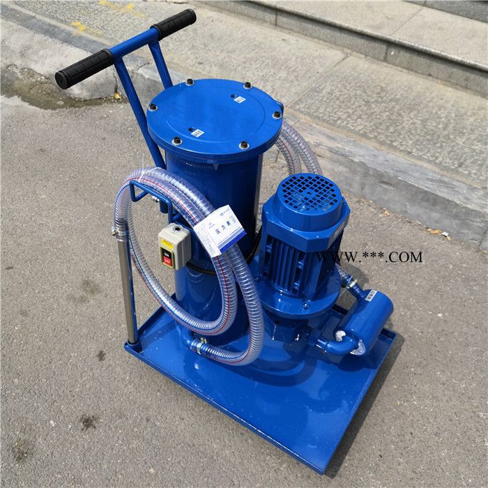 液压油过滤机 小型工业柴油废机油过滤器 手推式移动双桶滤油车图6