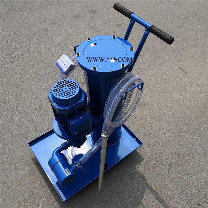 液压油过滤机 小型工业柴油废机油过滤器 手推式移动双桶滤油车图8