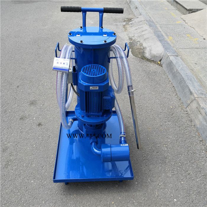 液压油过滤机 小型工业柴油废机油过滤器 手推式移动双桶滤油车图5