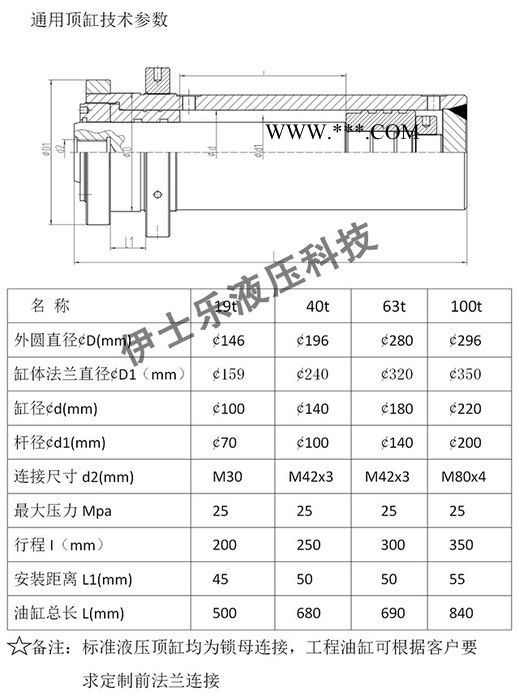 伊士乐大型液压油缸 液压油缸 液压阀 液压系统 液压机油缸 油压机图1