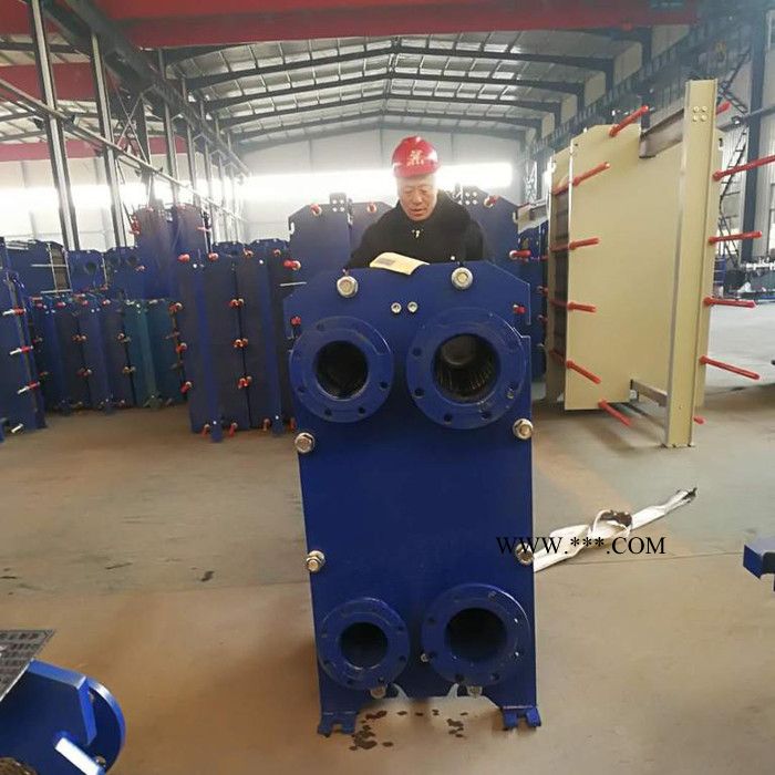 山东鼎森500口径 机油降温板式换热器厂家** 换热器图2