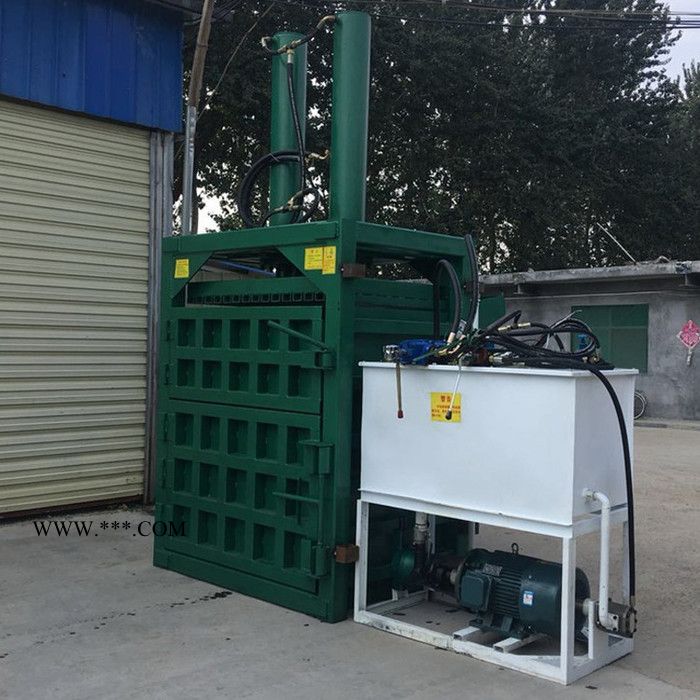 立式齿轮油桶压块机 普航废纸液压打包机 40吨小型压缩机价格图5