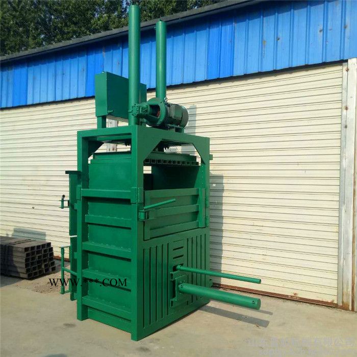 立式齿轮油桶压块机 普航废纸液压打包机 40吨小型压缩机价格图3