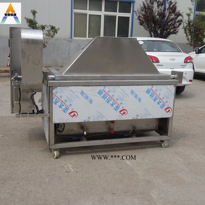 全新豆腐搅拌油炸机 麻花蚕豆油炸机 折叠单机油炸机图7