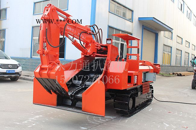 永力通重工    80型大坡度扒渣机油管  重庆涵洞扒碴机实况视频图2