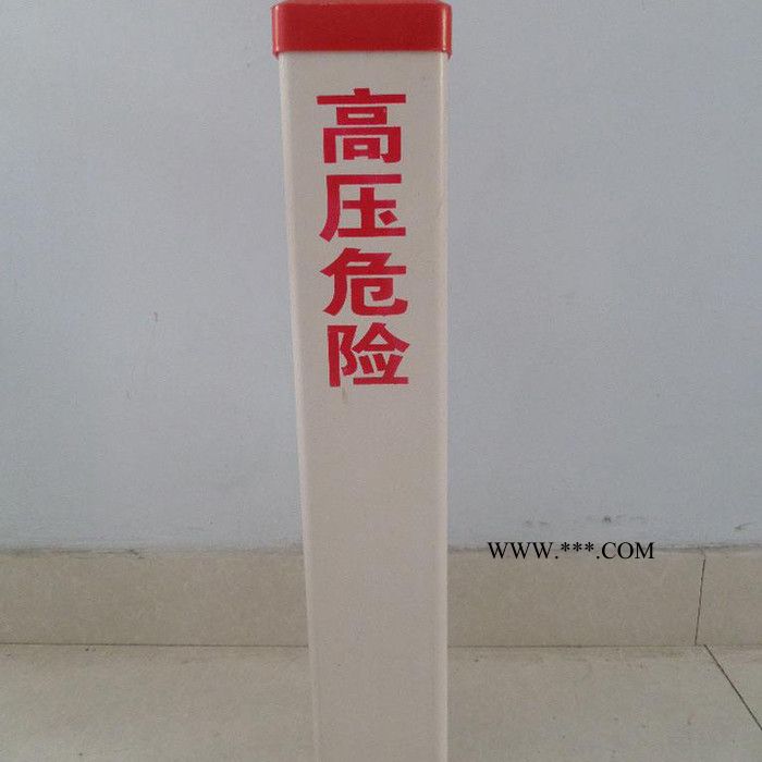 交通标志桩 玻璃钢废机油标志桩 封道施工标志桩安装图3