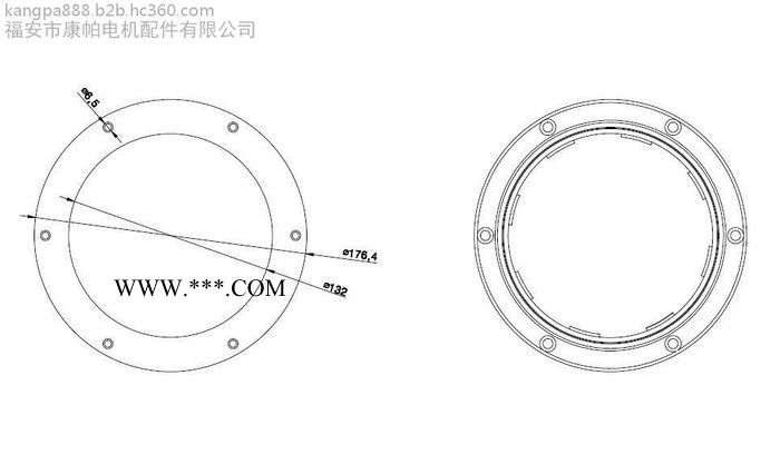 发电机机组水箱盖 加水盖 加水口 加油口 φ130mm图8