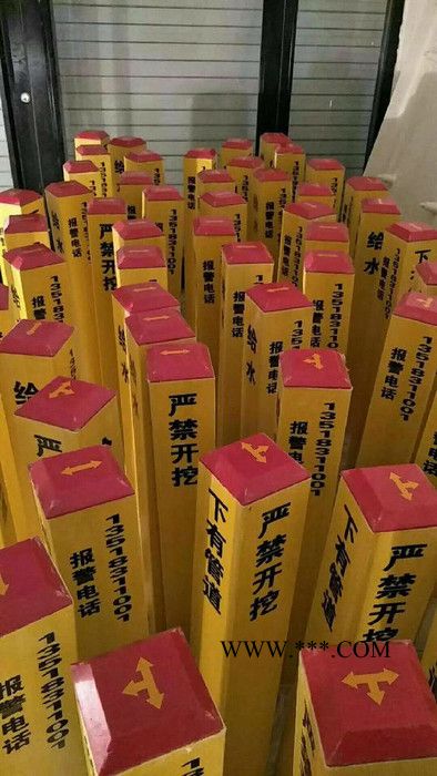 车道变窄标志桩 预埋玻璃钢标志桩 废机油标志桩规范图5