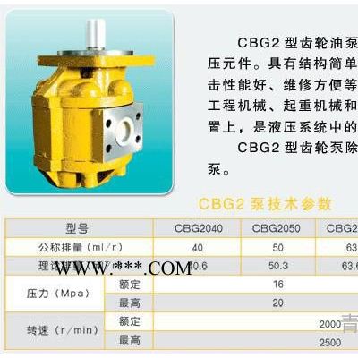 供应CBG2040型齿轮油泵