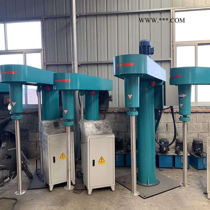 定制3-18KW液压升降高速分散机油漆涂料油墨变频搅拌机美缝剂设备 机械升降图2