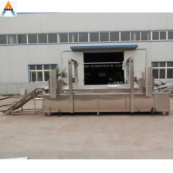 食品级裹粉花生油炸机   燃柴油油炸机 小油条油炸机 双层网带式油炸机油炸机厂家图2