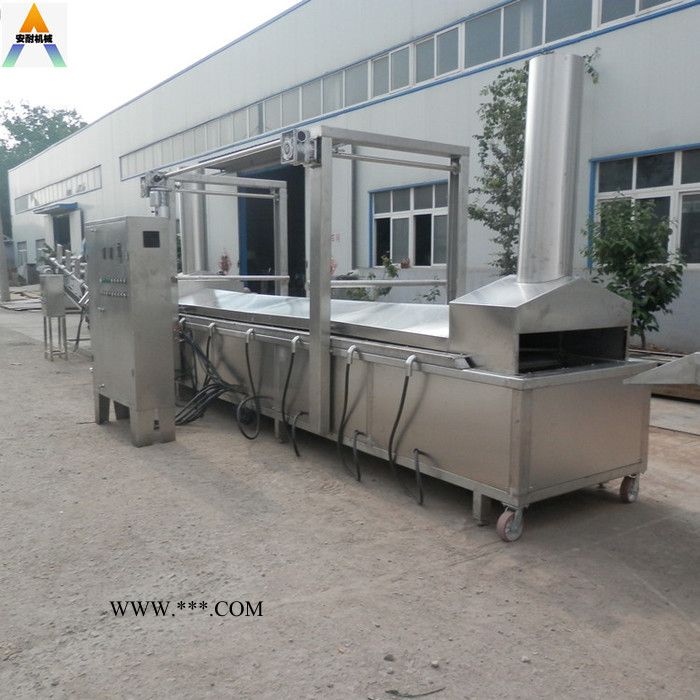 食品级裹粉花生油炸机   燃柴油油炸机 小油条油炸机 双层网带式油炸机油炸机厂家图3