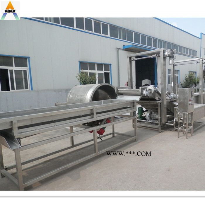 专业生产连续式春卷油炸机  外加热连续式网带式油炸机 小酥肉连续式油炸机油炸设备图5