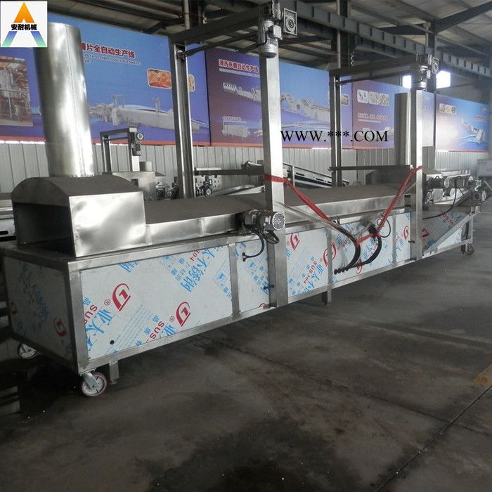 专业生产连续式春卷油炸机  外加热连续式网带式油炸机 小酥肉连续式油炸机油炸设备图2