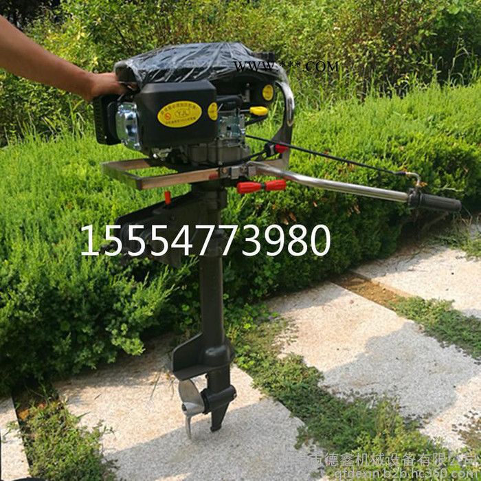 德鑫机械GJ-260型号多功能新款四冲隆鑫机油船用挂机 196cc排量挂机 动力大强劲图5