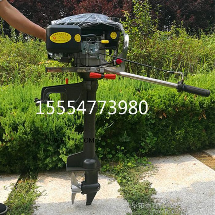 德鑫机械GJ-260型号多功能新款四冲隆鑫机油船用挂机 196cc排量挂机 动力大强劲图2