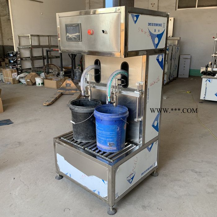 双头称重式灌装机 机油灌装机 棕榈油灌装生产线图2