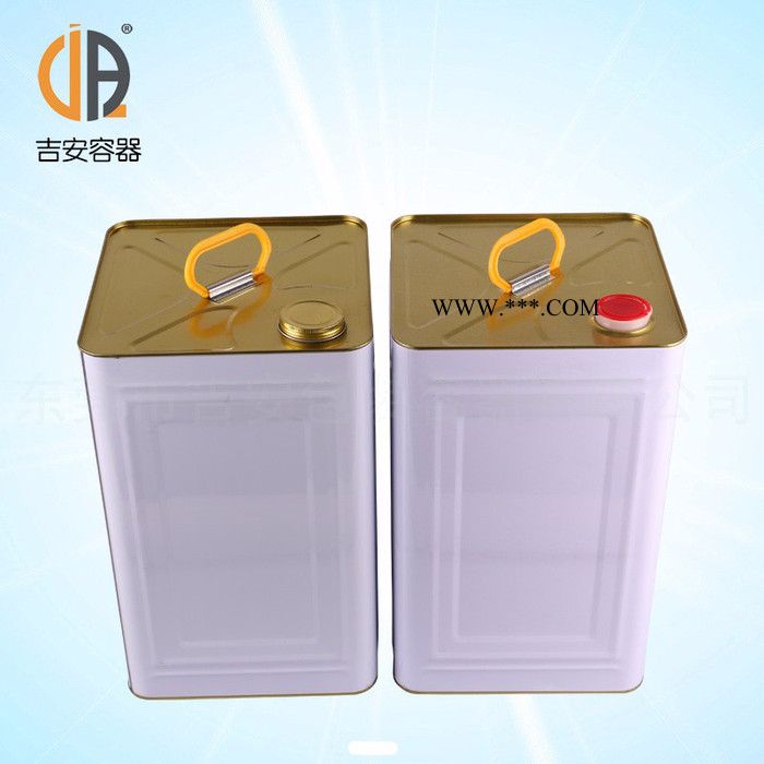 20L马口铁桶机油嘴铁桶涂漆铁桶方形铁桶20升天那水铁桶价格优惠质量保证图2