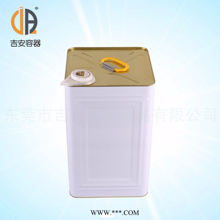 20L马口铁桶机油嘴铁桶涂漆铁桶方形铁桶20升天那水铁桶价格优惠质量保证图4