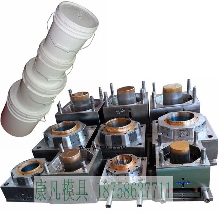 塑料桶模具 机油桶模具 涂料桶模具 润滑油 润滑脂桶高端模具图2