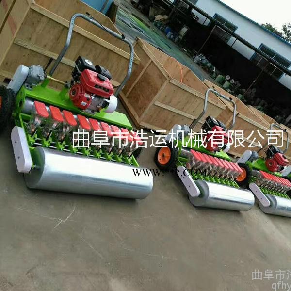 山东曲阜浩运机械多型号汽油蔬菜播种机 耐用省工高效率大棚蔬菜播种机油菜点播机图5