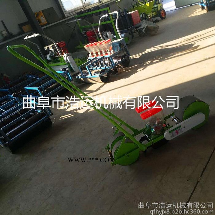 山东曲阜浩运机械多型号汽油蔬菜播种机 耐用省工高效率大棚蔬菜播种机油菜点播机图3