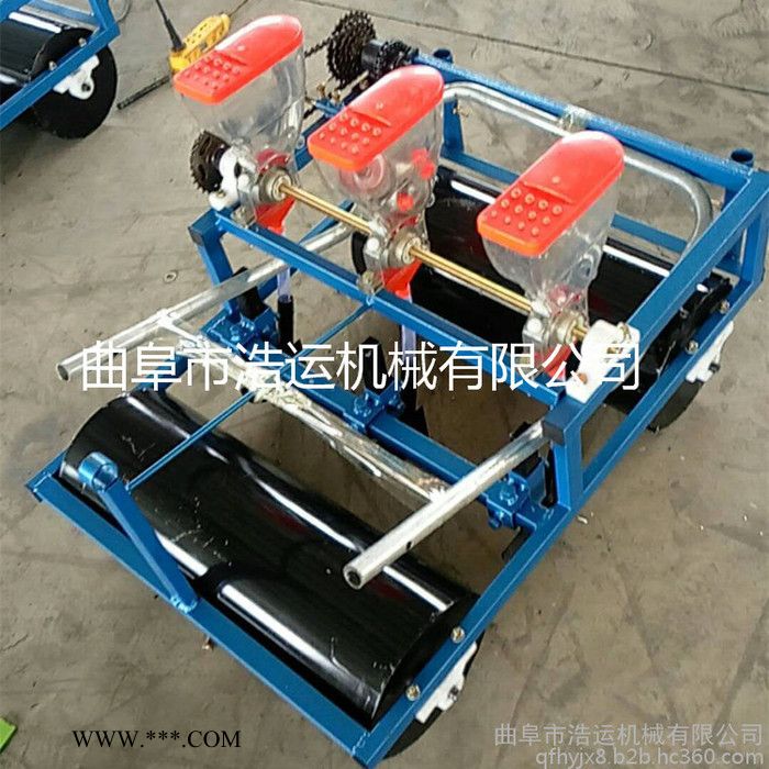 山东曲阜浩运机械多型号汽油蔬菜播种机 耐用省工高效率大棚蔬菜播种机油菜点播机图6