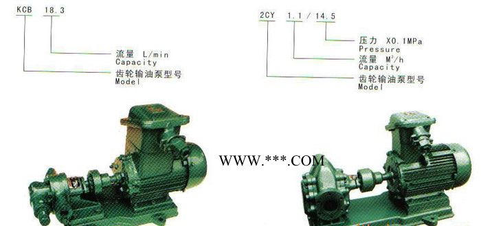 旺泉牌KCB\2CY齿轮式输油泵、齿轮油泵、齿轮泵图3
