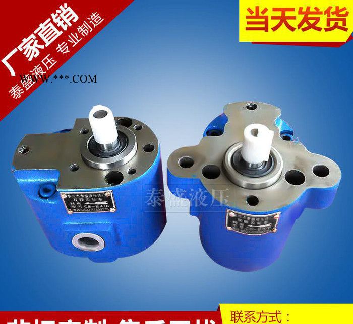 现货CB-B4/6双联齿轮油泵 CB-B4/4 双联液压润滑图2