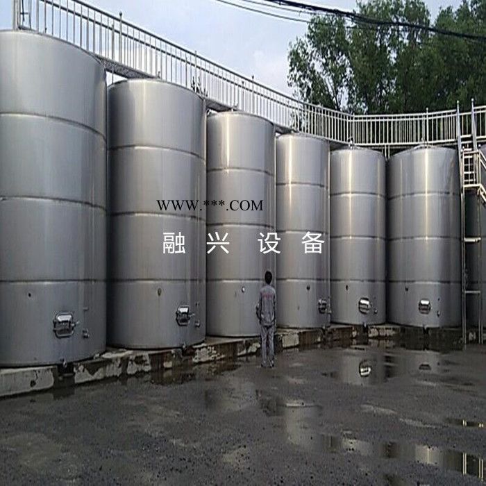 亳州白酒储酒罐 不锈钢酒罐酿酒设备打茬机生产厂家 玻璃水罐 40 50 60吨玻璃水储存罐报价图2
