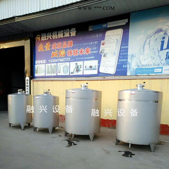 亳州白酒储酒罐 不锈钢酒罐酿酒设备打茬机生产厂家 玻璃水罐 40 50 60吨玻璃水储存罐报价图4