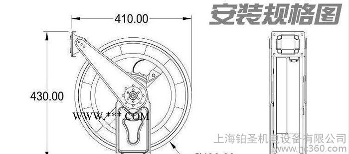 高压水鼓钢丝编织胶管防爆软管洗车水枪自动伸缩高压卷管器清洗机图2