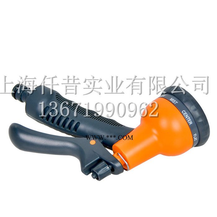 七功能水枪 多功能喷头园艺家用浇水喷头 高压洗车水枪伸缩水管喷头 园艺家用浇水喷头图1