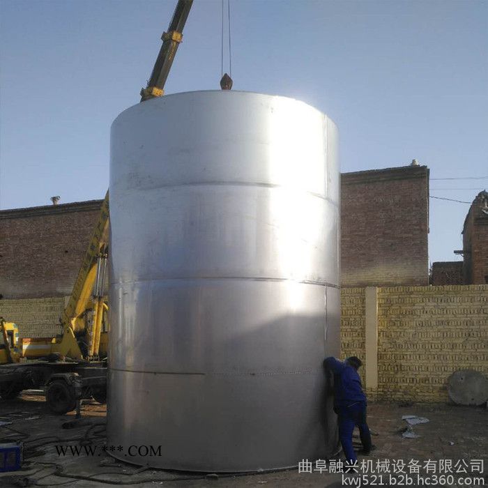 晋城立式不锈钢储酒罐 储酒保温罐 大型酿酒设备现场制作 酱醋罐储存罐价格 玻璃水储存罐图7