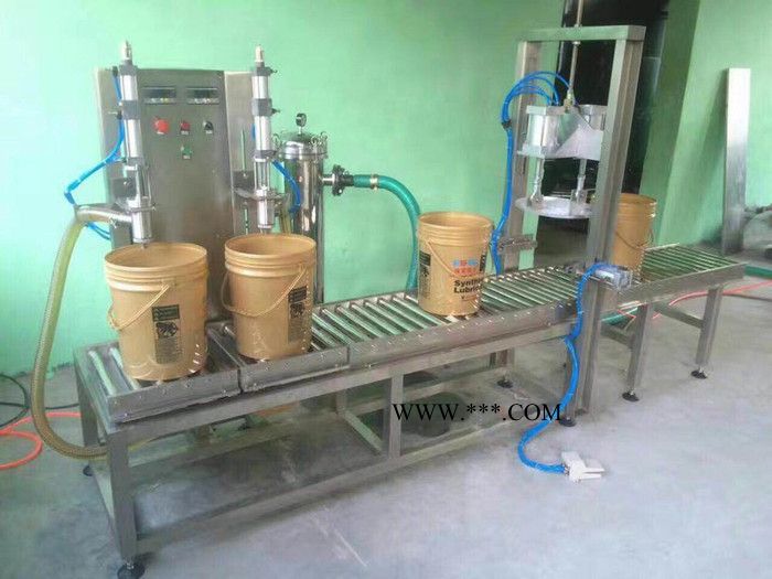 郑州供应大容量车用尿素 玻璃水液体肥料灌装机厂家 花肥大桶自动灌装图5