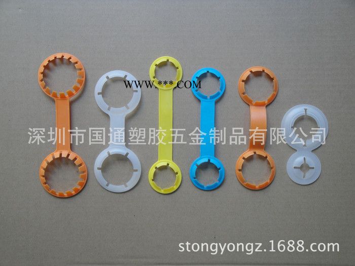 38mm玻璃水搭扣&双瓶提手扣&塑料提手&双孔饮料提手&娃哈哈提手图2