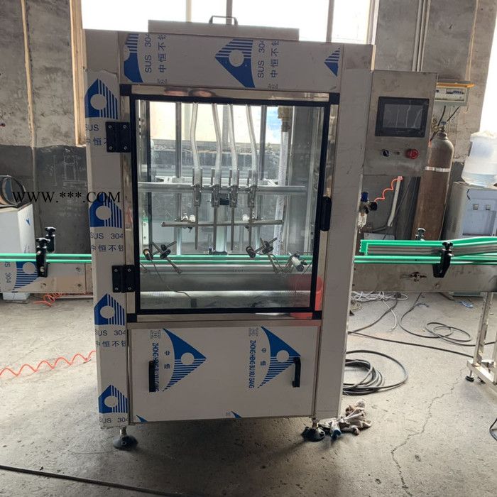 农药杀虫剂液体灌装机玻璃水灌装机四头农药灌装机图5