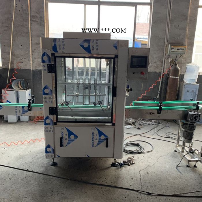 农药杀虫剂液体灌装机玻璃水灌装机四头农药灌装机图2