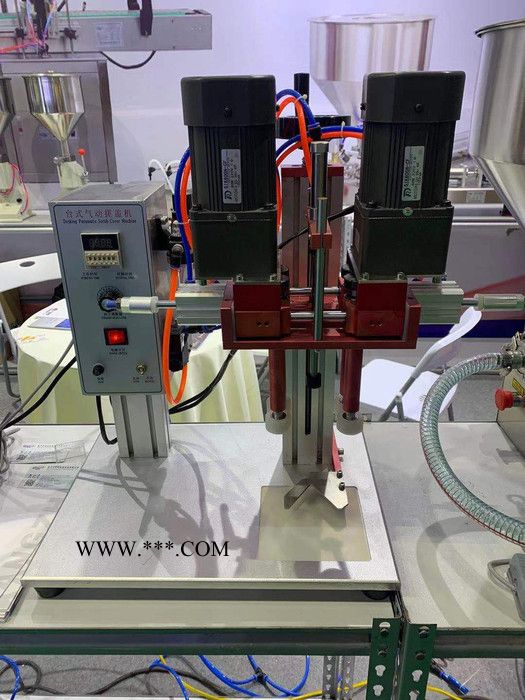 四爪气动旋盖机 玻璃水防冻液半自动搓盖机 鸭嘴式旋盖机图4