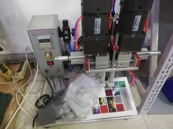 四爪气动旋盖机 玻璃水防冻液半自动搓盖机 鸭嘴式旋盖机图2