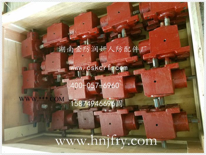 换向减速器2：1单进双出 HJA换向减速器人防门配件 人防门地铁配件 人防配件 总参人防配件 地下室人防门配件 防空门图4