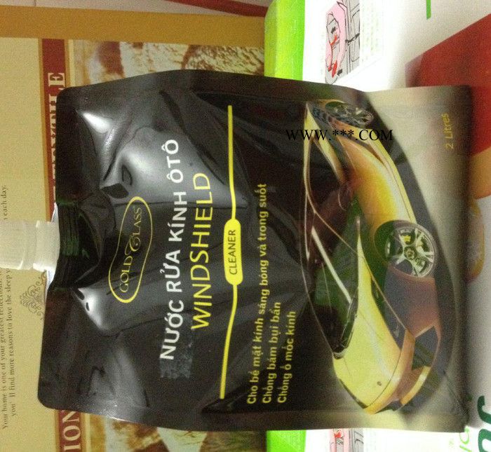 东莞**2KG可印刷8色玻璃水吸嘴袋图3