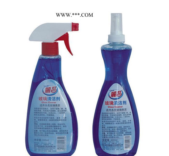 丽昌 洗衣粉批发 500g玻璃水(枪)玻璃清洁剂直销淡雅清香玻璃清洁剂图2