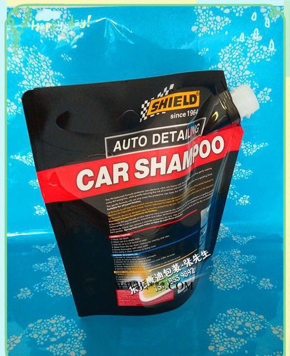 液体吸嘴自立袋 铝箔吸嘴袋定制 调味品/玻璃水/化工胶水自立图2