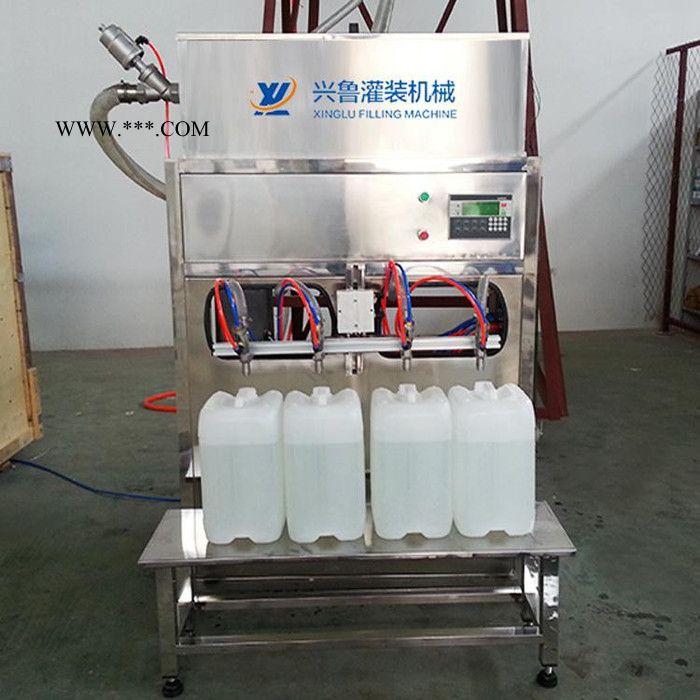 兴鲁【4头半自动液体灌装机】 玻璃水灌装机 防冻液灌装机图2