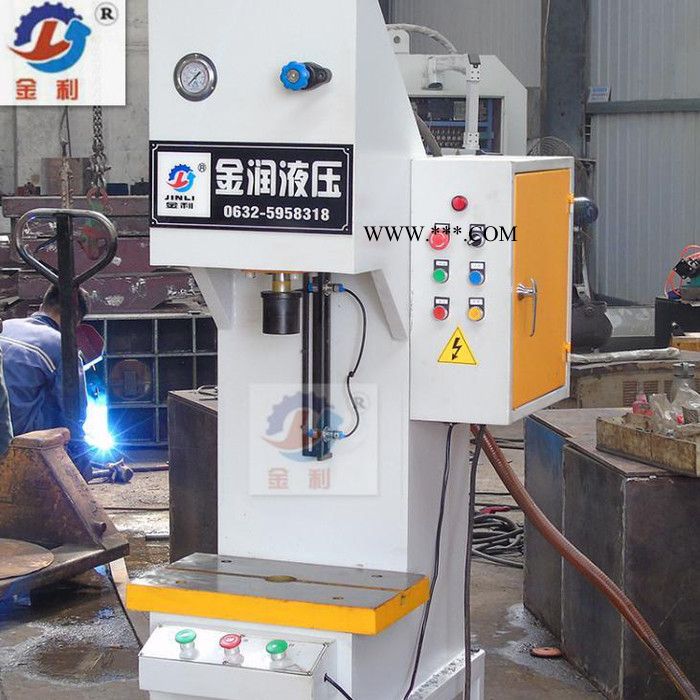 金利牌SY系列减速器型材高精度数字校直机 5吨单臂液压机图3