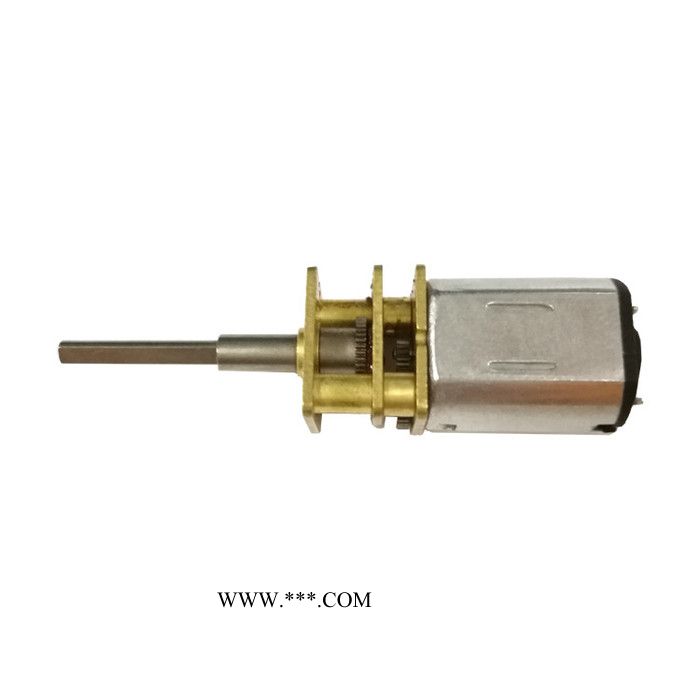 生产N20金属齿轮减速器 微型减速电机直流马达台阶轴D形图2