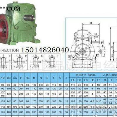 厂价销售蜗轮减速器 包装机械用WP系列蜗轮蜗杆减速机