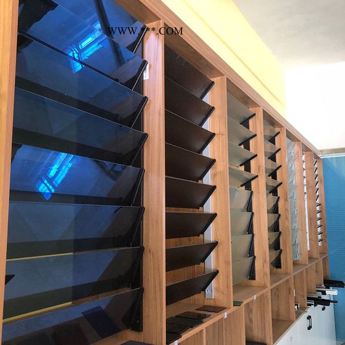 中空玻璃百叶窗 百叶窗玻璃屏风 镀膜百叶窗玻璃片 玻璃贴纸百叶窗 百叶窗玻璃出口 百叶窗隔断价格图2